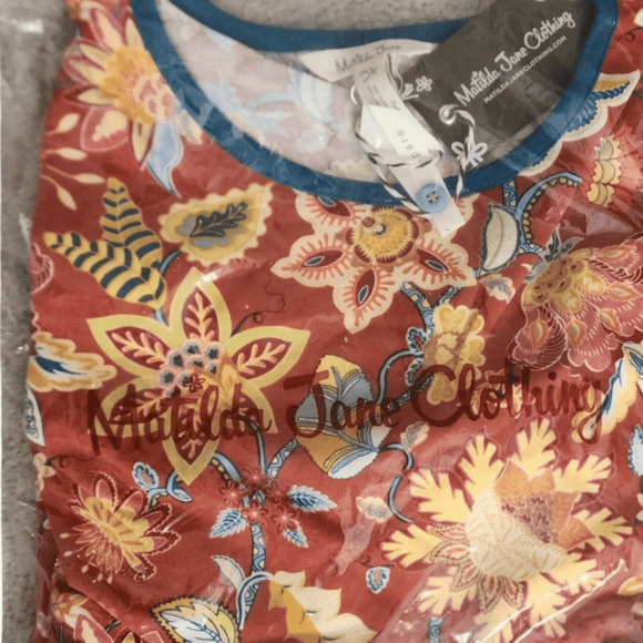 Matilda Jane Garden Mums Floral Tunic NWT Sz 2 - Picture 5 of 5